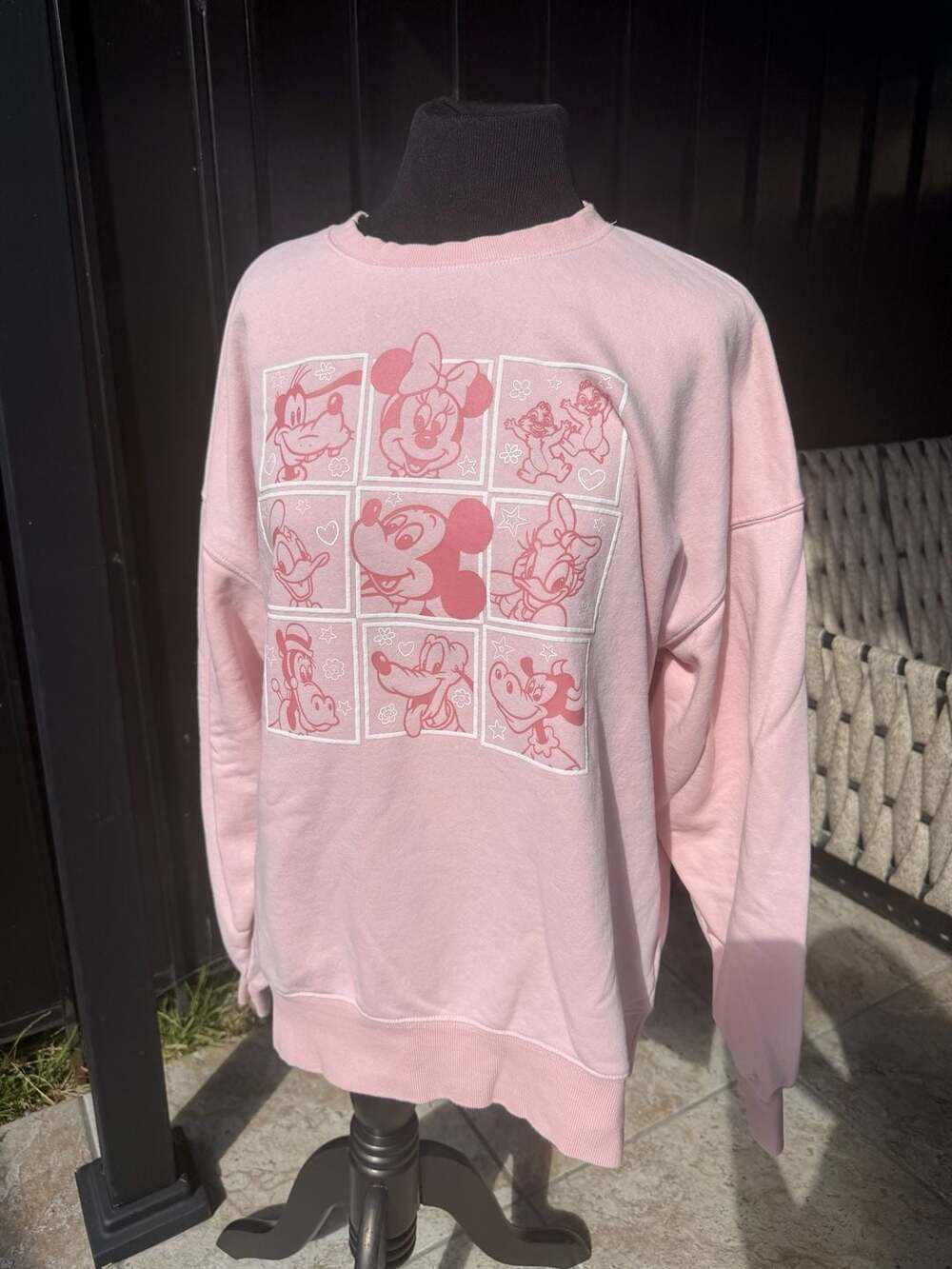 Disney Pink Graphic Print Crew Neck Sweatshirt